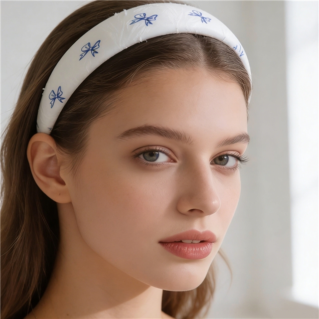 bow chiffon high cranial hairband