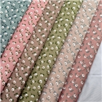 plain weave peach skin printed fabric