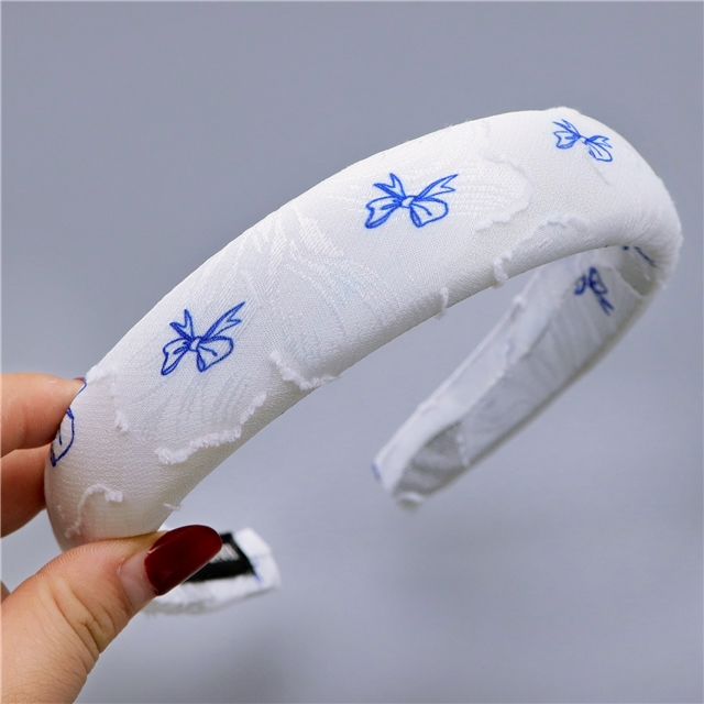 bow chiffon high cranial hairband