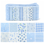 blue series chiffon sliced fabric set (10 styles/set,each size:6.3*50cm)
