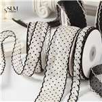 dot chiffon moon ribbo