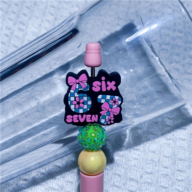silicone letters series silicone beads