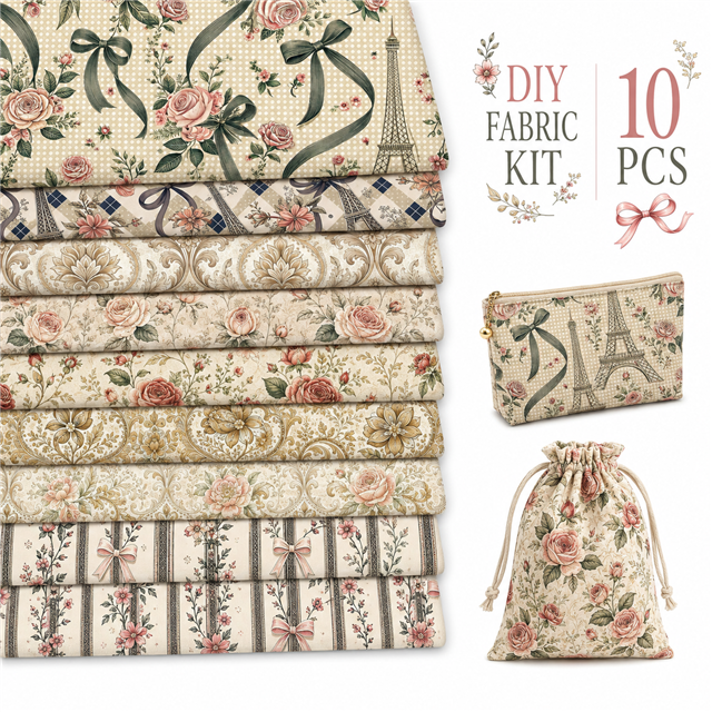 polyester cotton polyester cotton sliced fabric set 