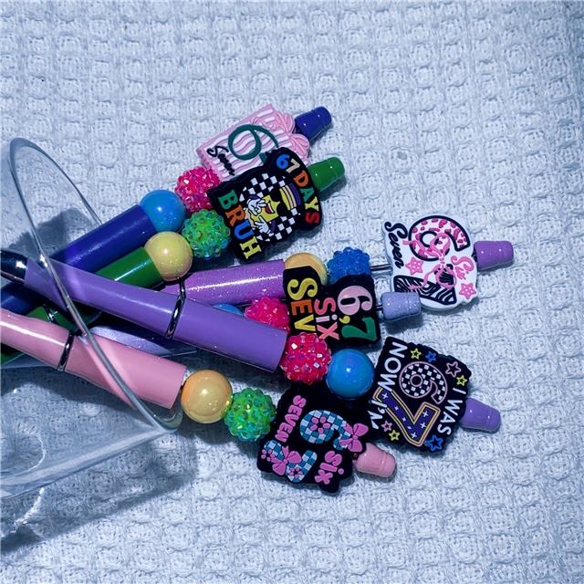 silicone letters series silicone beads