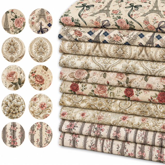 polyester cotton polyester cotton sliced fabric set 