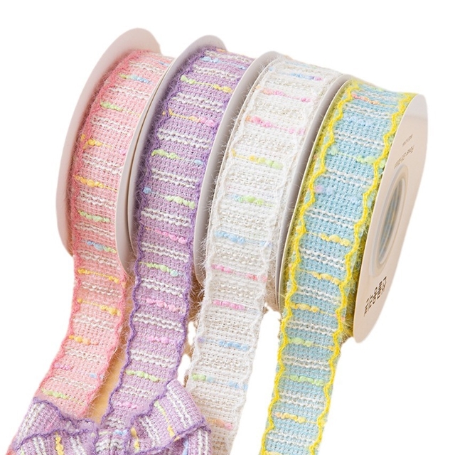 knitted Macaron small fragrance moon ribbon （5yards/roll）