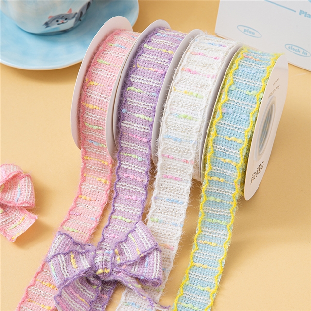 knitted Macaron small fragrance moon ribbon （5yards/roll）
