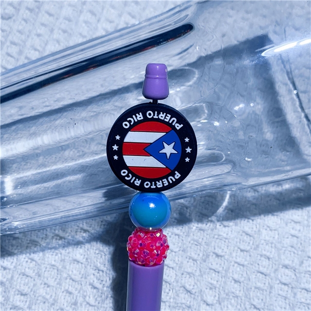 silicone independence day series silicone beads
