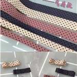 black dot corduroy ribbon