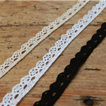 1.3cm cotton thread woven lace