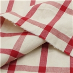 large grid color woven plain cotton fabric