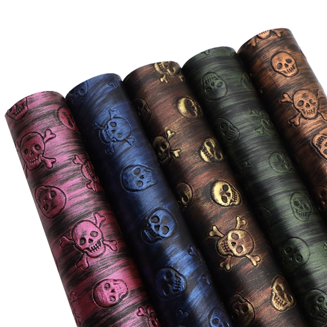 synthetic leather bump texture skull rubbing faux leather