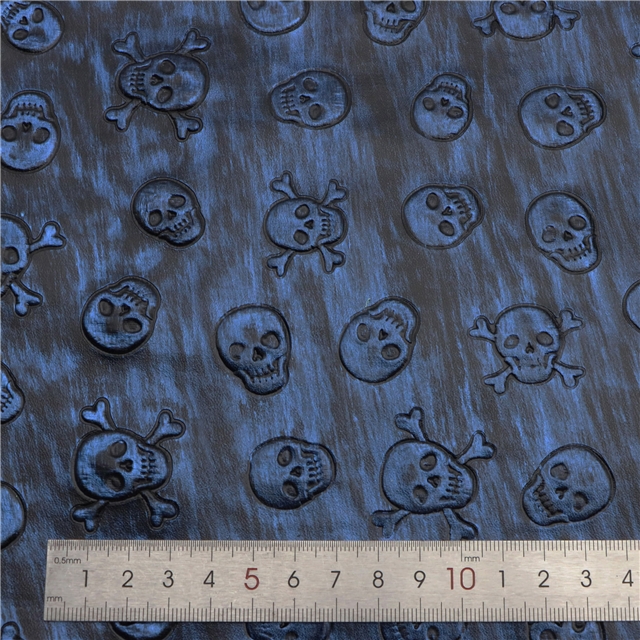 synthetic leather bump texture skull rubbing faux leather