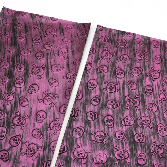 synthetic leather bump texture skull rubbing faux leather