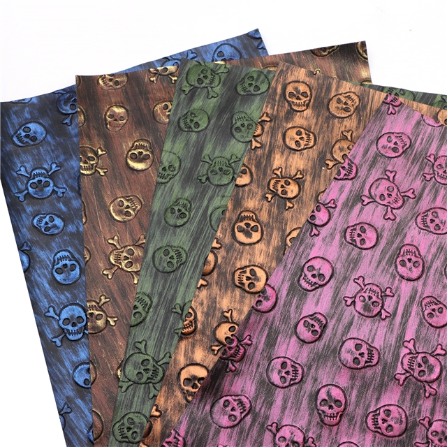synthetic leather bump texture skull rubbing faux leather
