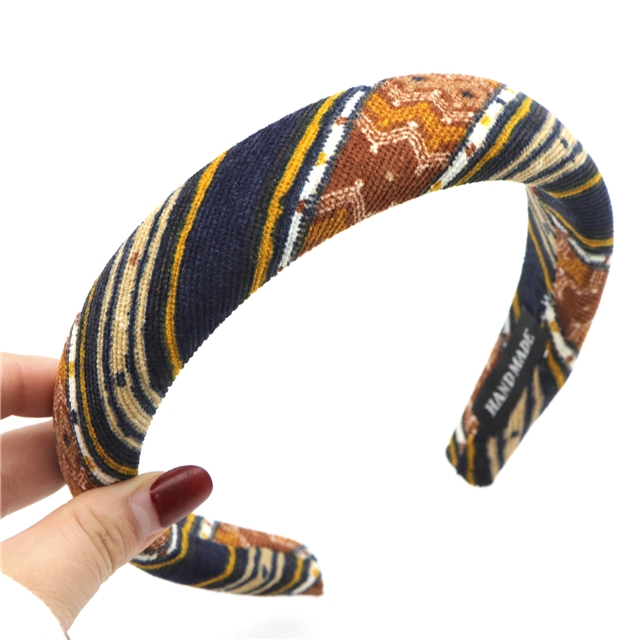 ethnic geometric patterns high cranial hairband