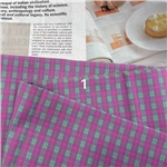 cotton jacquard yarn dyed checkered fabric