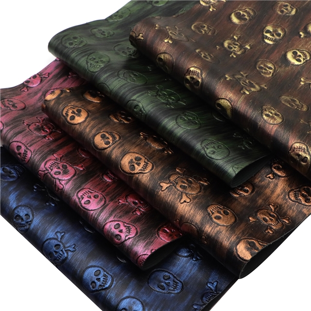 synthetic leather bump texture skull rubbing faux leather