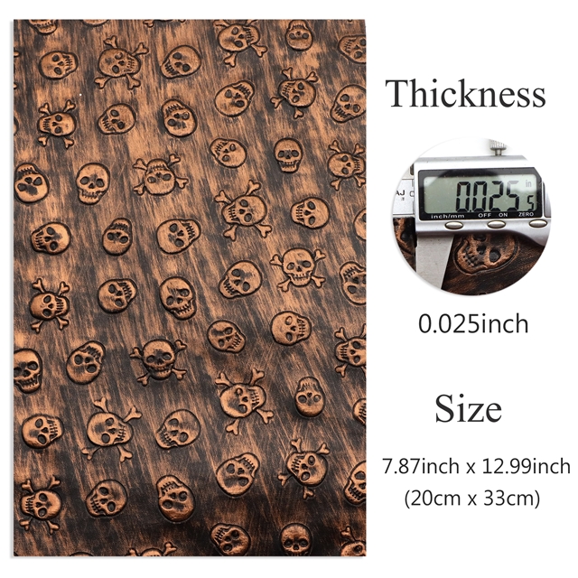 synthetic leather bump texture skull rubbing faux leather