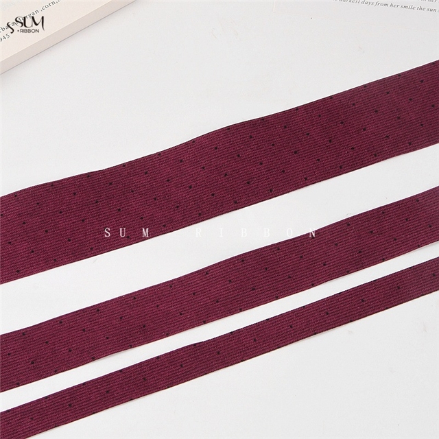 single sided corduroy small round dot ribbon