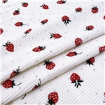 hot stamping strawberry corduroy fabric