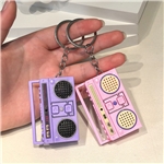 retro mini radio keychain pendant