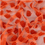 velvet pumpkin mesh fabric