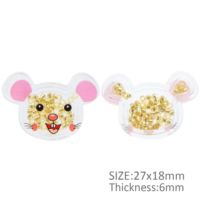 acrylic animal quicksand acrylic shakers