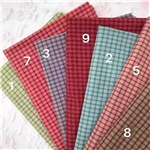 cotton sand washed retro yarn dyed checkered fabric
