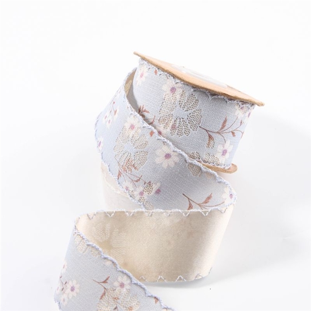 daisy embroidery moon ribbon