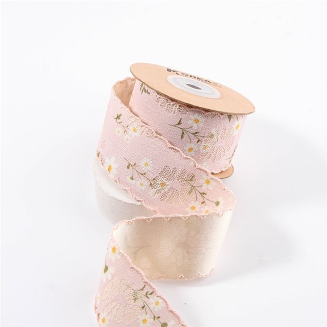daisy embroidery moon ribbon
