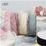 3cm vintage plum blossom lace mesh ribbon