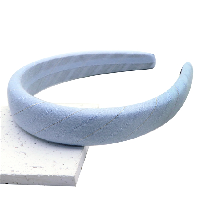 gold and silver striped high cranial hairband