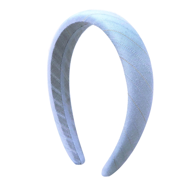 gold and silver striped high cranial hairband