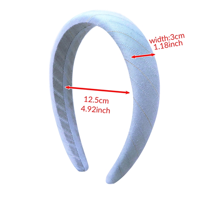 gold and silver striped high cranial hairband