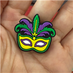 mardi gras silicone beads