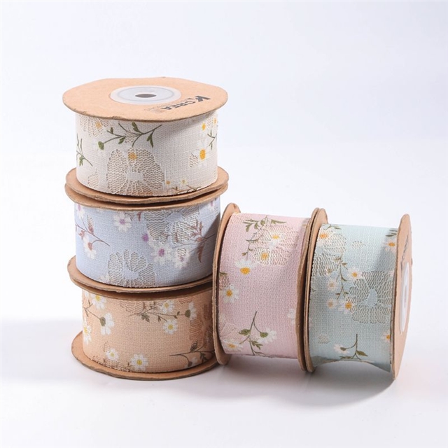 daisy embroidery moon ribbon