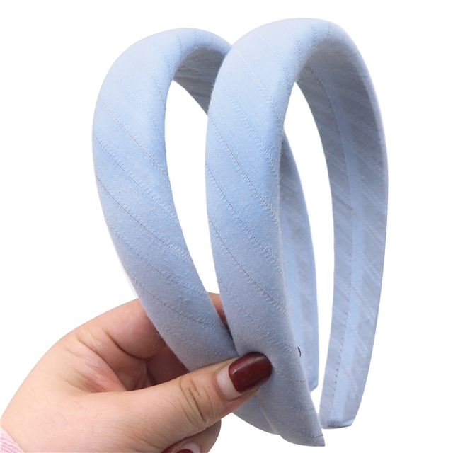 gold and silver striped high cranial hairband