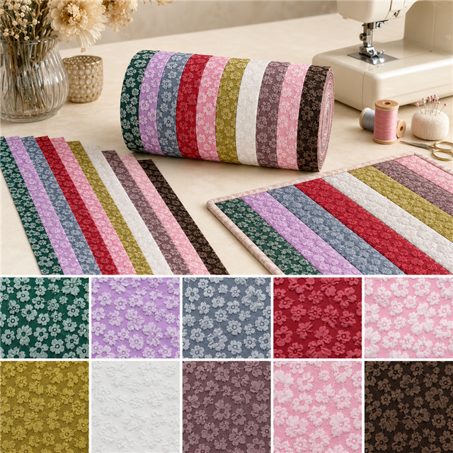 3d bubble flower series sliced fabric set (10 styles/set,each size:6.3*50cm(2-1/2*19.7
