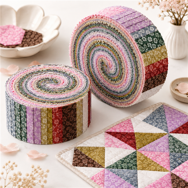 3d bubble flower series sliced fabric set (10 styles/set,each size:6.3*50cm(2-1/2*19.7