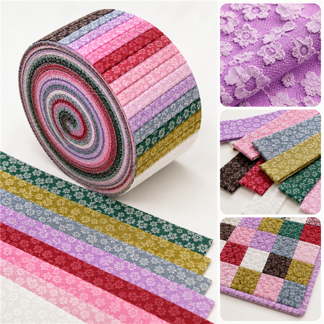 3d bubble flower series sliced fabric set (10 styles/set,each size:6.3*50cm(2-1/2*19.7