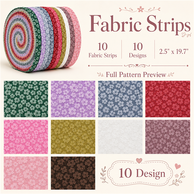 3d bubble flower series sliced fabric set (10 styles/set,each size:6.3*50cm(2-1/2*19.7