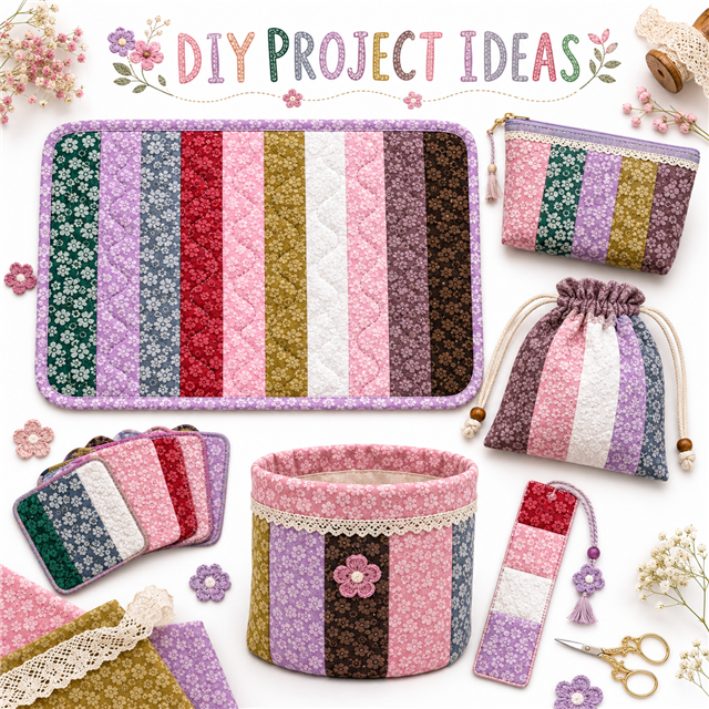 3d bubble flower series sliced fabric set (10 styles/set,each size:6.3*50cm(2-1/2*19.7