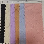 plain indentation bow diamond patterned polyester fabric
