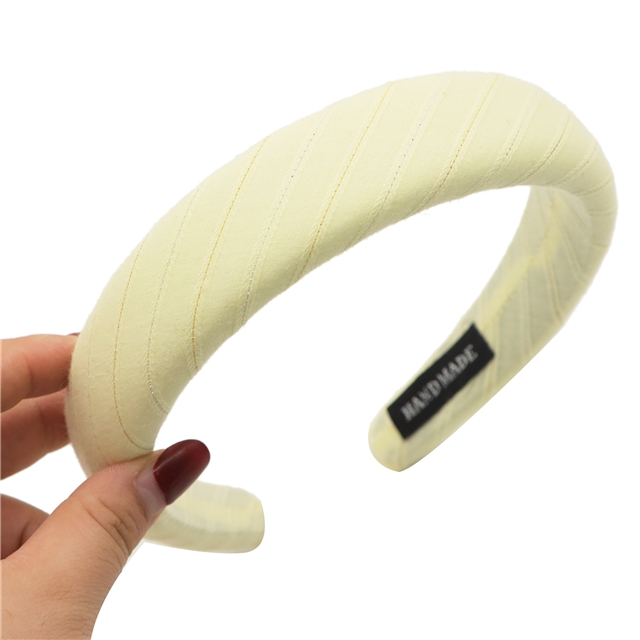 gold and silver striped high cranial hairband