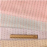 striped small floral pure cotton twill fabric