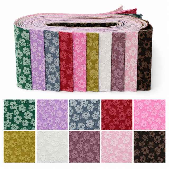 3d bubble flower series sliced fabric set (10 styles/set,each size:6.3*50cm(2-1/2*19.7