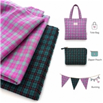 cotton jacquard yarn dyed checkered fabric