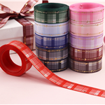 25mm heat transfer printing hot stamping grosgrain ribbon