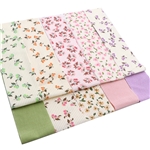 floral series corduroy sliced fabric set (10 styles/set,each size:6.3*50cm)